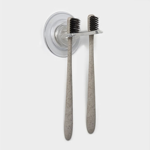 Держатель для зубных щёток самоклеящийся Доляна Elemental, 66.56.5 см, прозрачный  фото 3