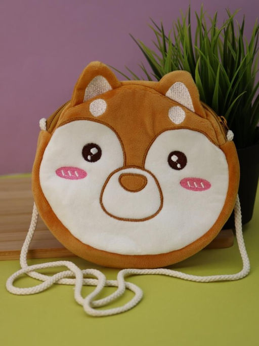 Сумочка плюшевая "Fox", orange (16*14 см)