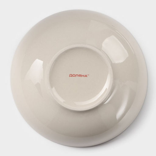 Тарелка керамическая глубокая Доляна Морской мир, 540 мл, d=18 см, цвет бордовый  фото 4