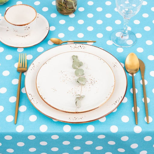 Скатерть Доляна Лесная голубика 150х180 см, 100% хлопок  фото 4