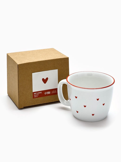 Кружка чайная керамическая Любовь в деталях, 400 мл, ручная работа