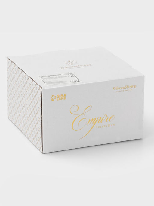 Чайная пара WY Empire, чашка 250 мл, блюдце d=10.4 см, фарфор, белая