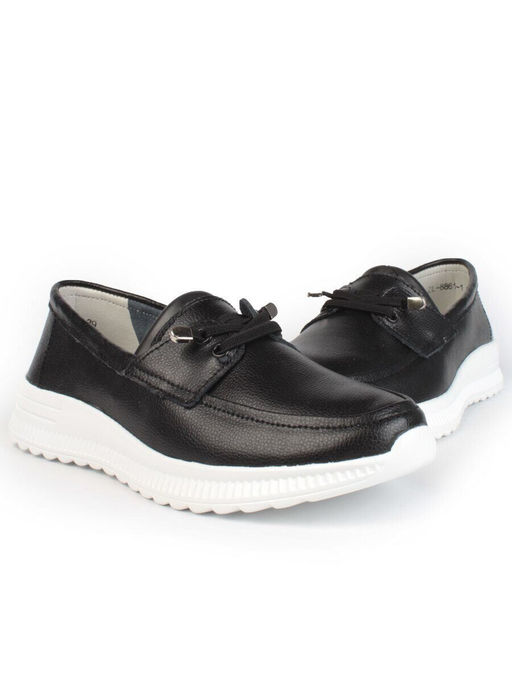 03-ZL-8861-1 BLACK Полуботинки женские (натуральная кожа)