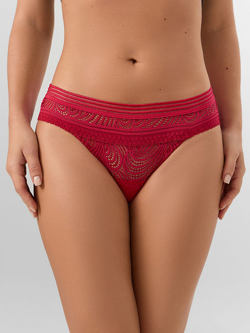 Цена за 2 штуки! Трусы слипы женские красные кружевные - Mark formelle фото 2