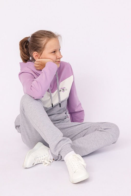 CRB wear / CWJG 90114-45 Костюм для девочки (толстовка, брюки),лаванда/Ex.Cherubino