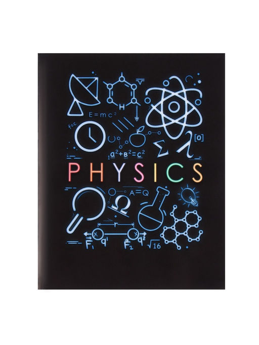 Тетрадь предметная Супернеон, 48 листов в клетку Физика, со справочным материалом, обложка мелованный картон, блок офсет - Calligrata фото 11