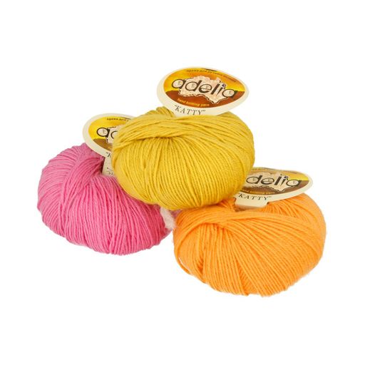 Пряжа ADELIA KATTY 100% шерсть 10 шт. х 50 г 150 м  10 м