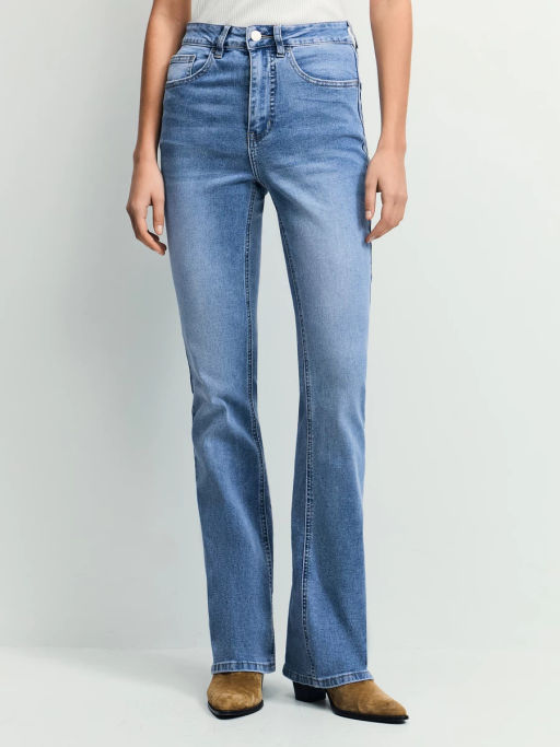 Джинсы bootcut с высокой посадкой / Zarina  фото 3