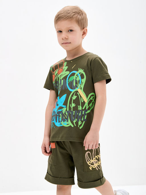 Шорты для мальчика цвета хаки - Kogankids фото 17