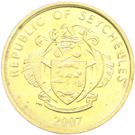 Монета 5 центов 2007 года Сейшелы