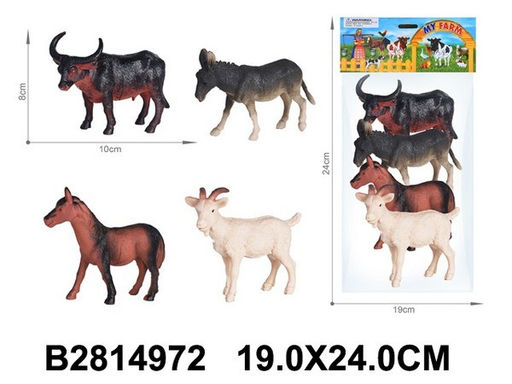 Набор домашних животных 4шт., в пакете (2814972)