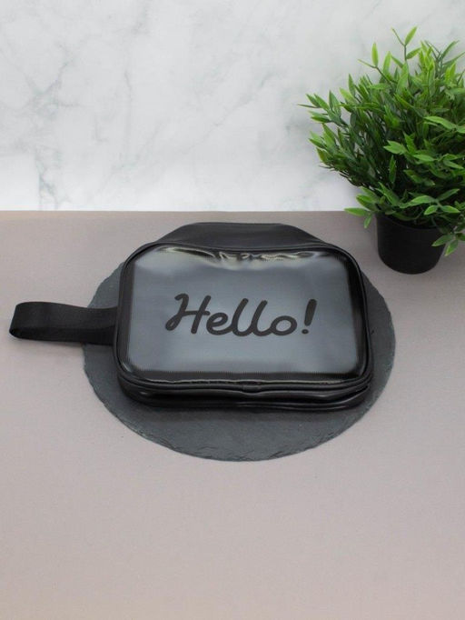 Косметичка "Hello", black (18х25х11 см)