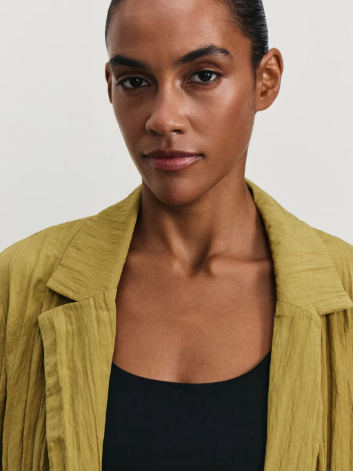 Жакет свободного кроя из жатой ткани / Zarina  фото 6