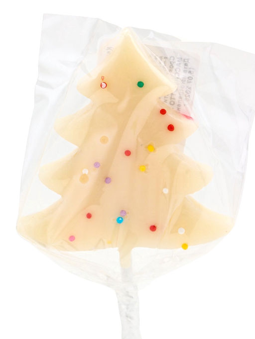 Цена за 20 шт. Карамель леденцовая новогодняя Елочка в обсыпке, яблоко, 35 г