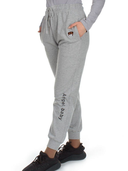 Q-05 GRAY Брюки спортивные женские (85% хлопок, 15% полиэстер)