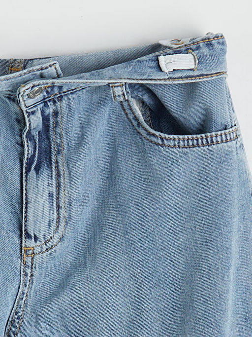 Regular Fit Erkek ?ocuk Kargo Jean Pantolon