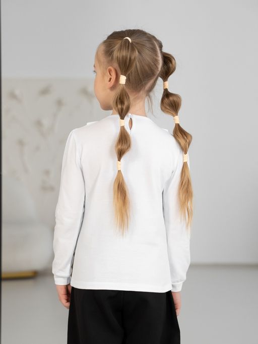 Блуза дев.арт.126/1-1,белая - Binita фото 9