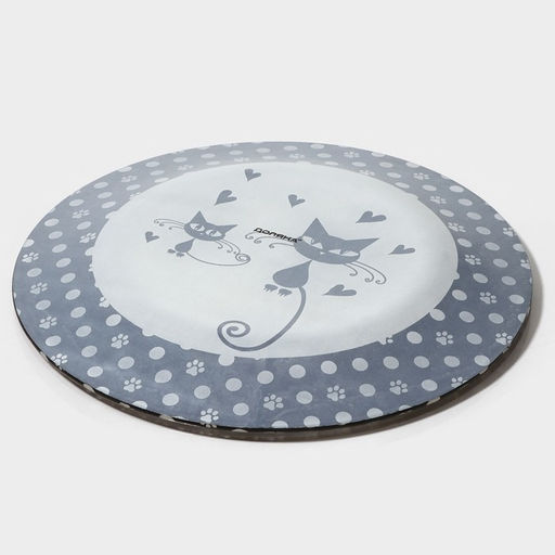 Тарелка Доляна «Котики», d=23 см, стекло