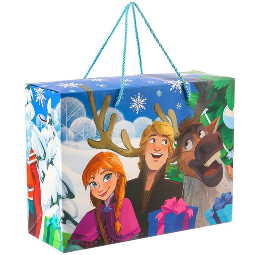 Пакет-коробка, 15 х 40 х 30 см С Новым Годом!, Холодное Сердце - Disney фото 3