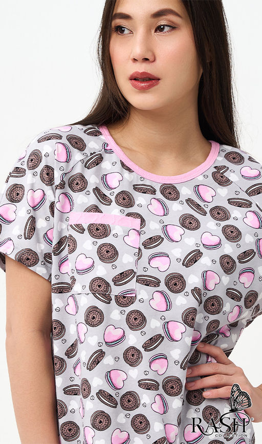 Ночная сорочка "Печеньки" Цвет:как на фото