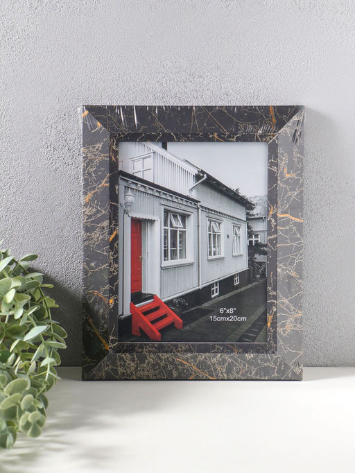 Фоторамка для фото 15×20 см «Гедеон», пластик, чёрный с под золотом, 26×21×2 см