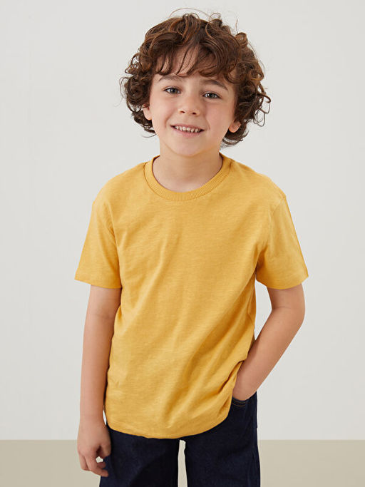 Bisiklet Yaka Basic Erkek ?ocuk Ti??rt