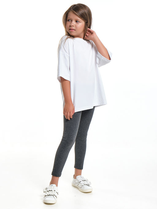 Бриджи лосины однотонные 22-7507 серый - Mini maxi фото 6