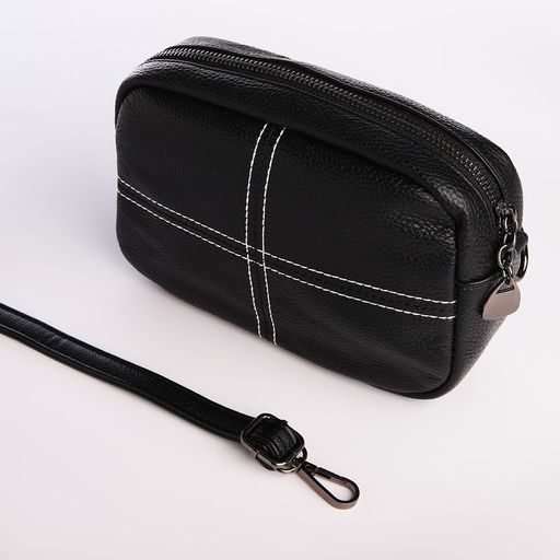 Сумка женская на молнии, цвет чёрный - Simaland фото 6