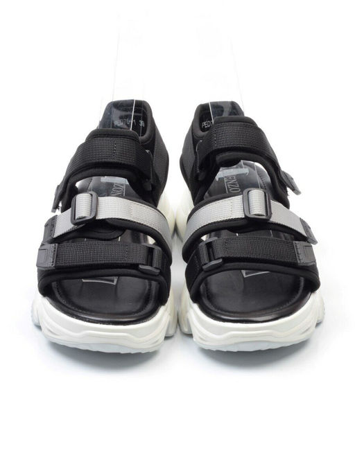 08-PED76-1 BLACK Босоножки (текстиль, стелька натуральная кожа) - Фабричный китай фото 8