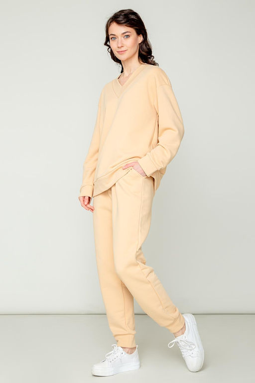 Е 30037/миндальный джемпер жен - Very neat фото 3