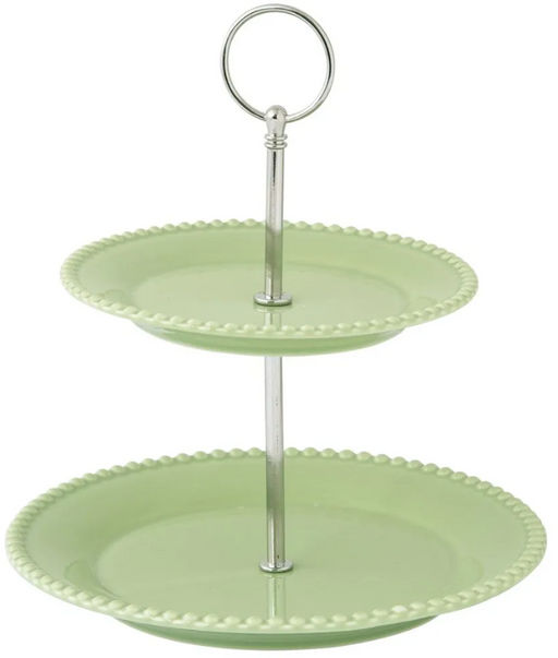 Ваза двухъярусная Tiffany, зелёная, 21 см - Easy life фото 5