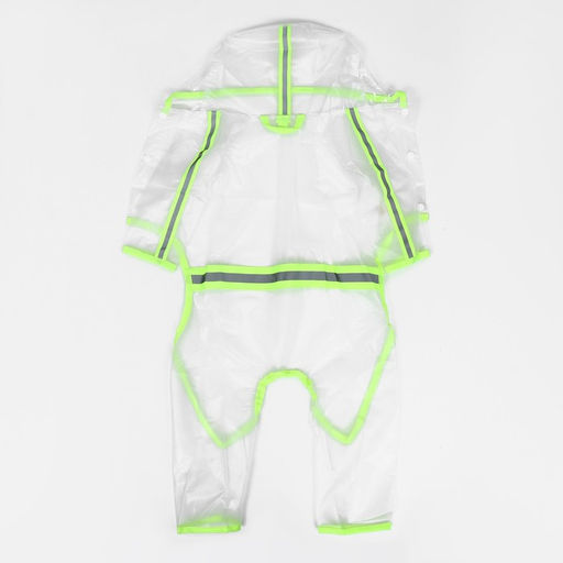 Дождевик-комбинезон для собак, р-р 2XL (ДС 42, ОГ 57 см, вес 16-20 кг), прозрачный-жёлтый - Simaland фото 9