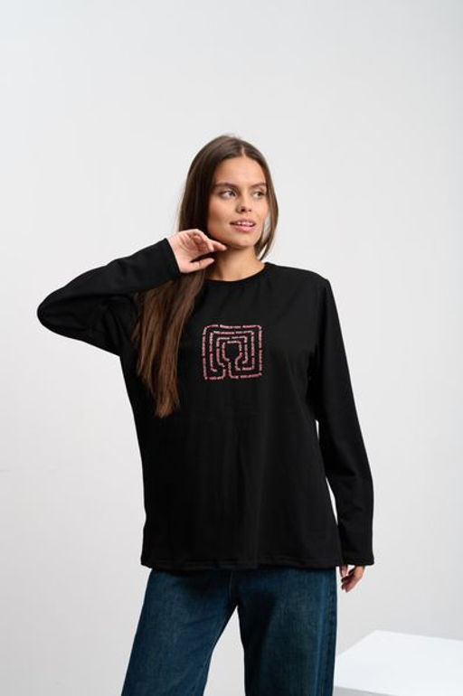 Лонгслив женский Лабиринт - Yollochka фото 10