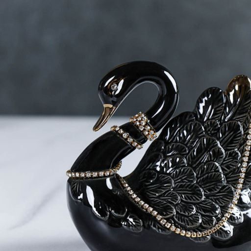 Статуэтка Лебедь черный / B3025-4A /уп 36/ - Галеонтрейд фото 2