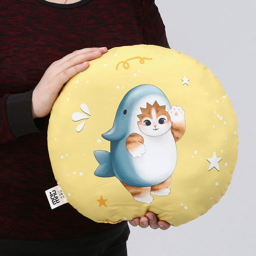 Подушка Котик в костюме акулы - Mni mnu фото 5