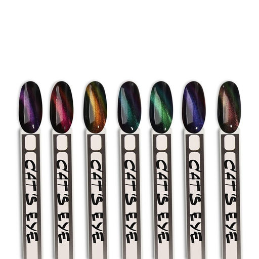 Гель-лак для ногтей, кошачий глаз, трехфазный, 8 мл, LED/UV, зелёный (11)