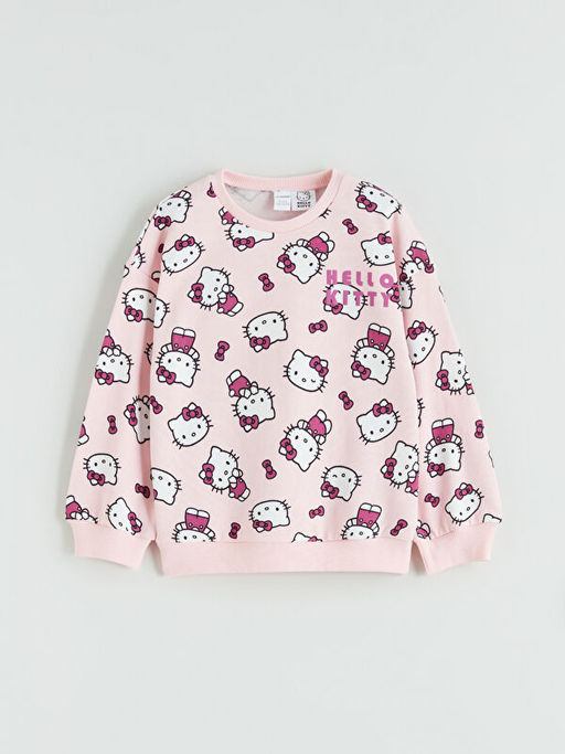 Bisiklet Yaka Hello Kitty Bask?l? K?z ?ocuk Tak?m