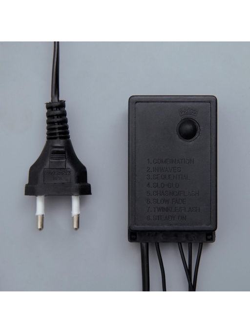 Гирлянда Бахрома 4?0.6 м, IP44, тёмная нить, 180 LED, свечение красное, 8 режимов, 220 В - Luazon lighting фото 4