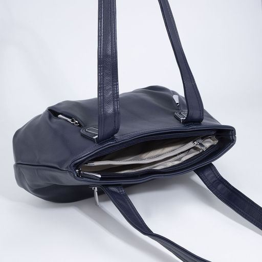 Сумка-тоут на молнии, цвет синий - Simaland фото 5