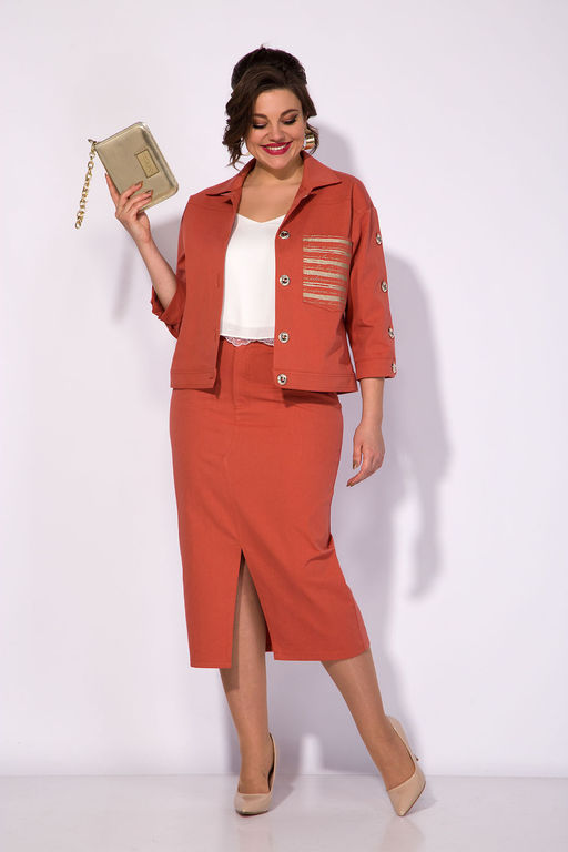 Костюм Liliana 1285 терракот  фото 3