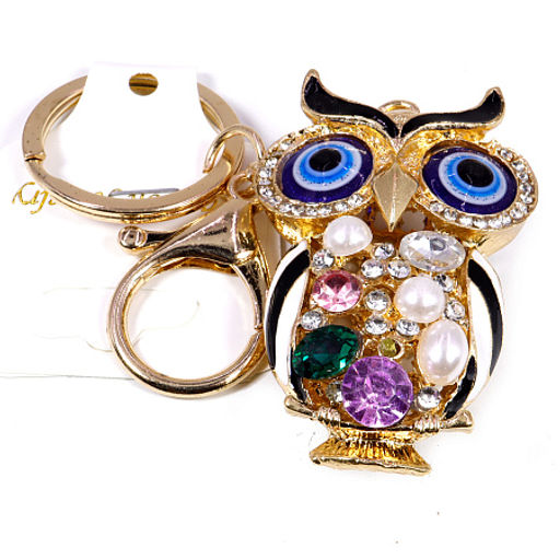 Оберег брелок Сова со стразами символ процветания через мудрость и удачу 13cv - Сандаловый дом фото 6