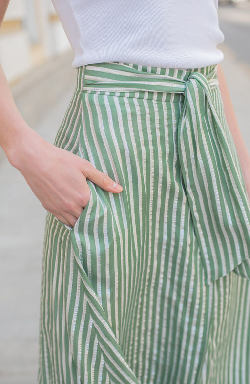 Юбка на запах мятный - Donna saggia фото 3