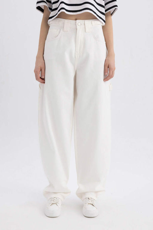 Брюки из габардина Cool Carpenter Fit - Defacto фото 4