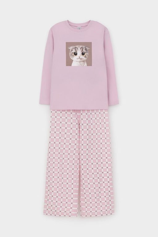 К 1623/фламинго,мозаика пижама для дев