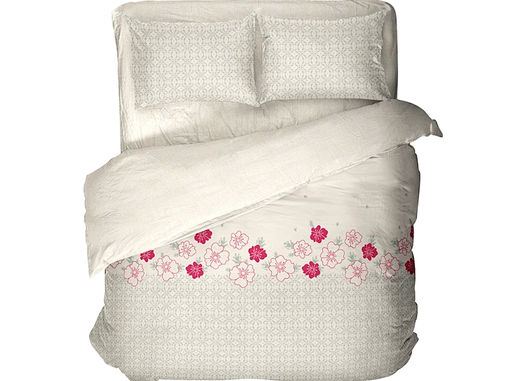 4900-БЧ КПБ 2х сп рис 6434-01 Пяшчота цв серый (лен)