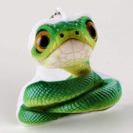 Мягкая игрушка на подвесе Змейка, 11 см, цвет зелёный - Simaland фото 3