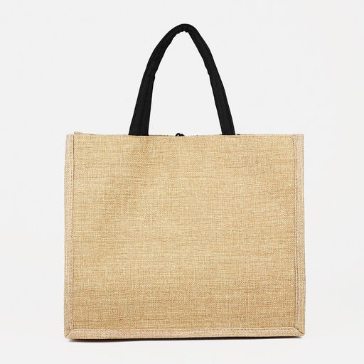 Сумка - шоппер, на пуговице, 34×17×30 см, бежевая