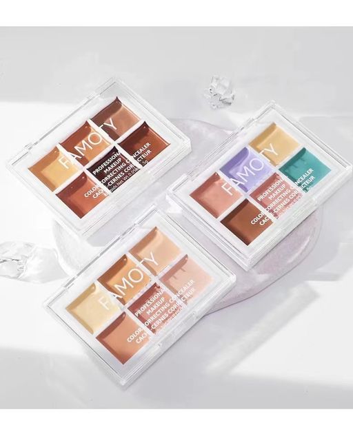 Палетка консилеров для лица, тон 02 - FAMOTYE фото 6