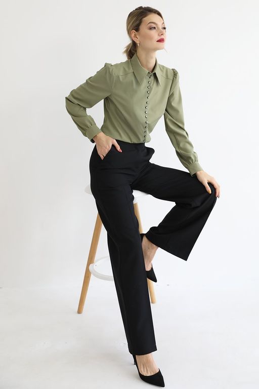 Блузка с навесными петлями - Looklikecat фото 8