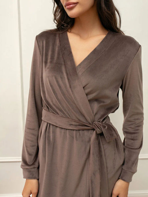 Халат женский Кэт Молочный шоколад